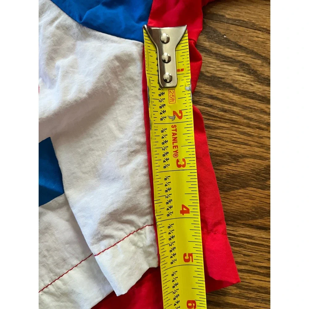 Chubbies Mens Swim Trunks Red White Blue Colorblock Logo Shorts Size L